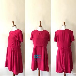 French Connection short sleeve pink pouf dress
